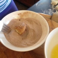 And then toss in cinnamon sugar